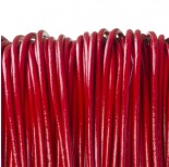 Zdjęcie - Rzemień naturalny lakierowany czerwony 3mm